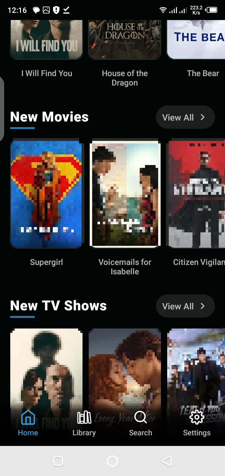 Nuvio APK download screen