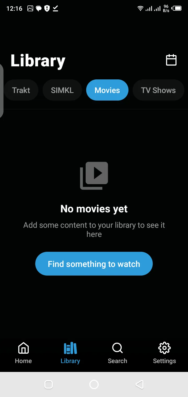 Nuvio app library view